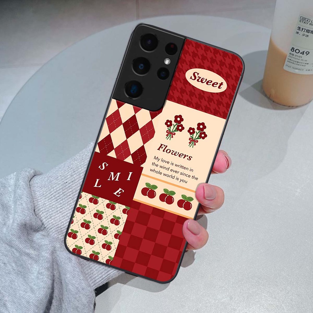 Ốp Samsung S21 Ultra họa tiết hoa, gấu thời trang, ốp dẻo bền đẹp