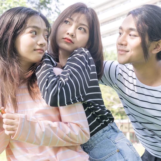 Usthebasic - Áo thun unisex tay dài kẻ sọc Basic Stripe Long Sleeves Tee | BigBuy360 - bigbuy360.vn