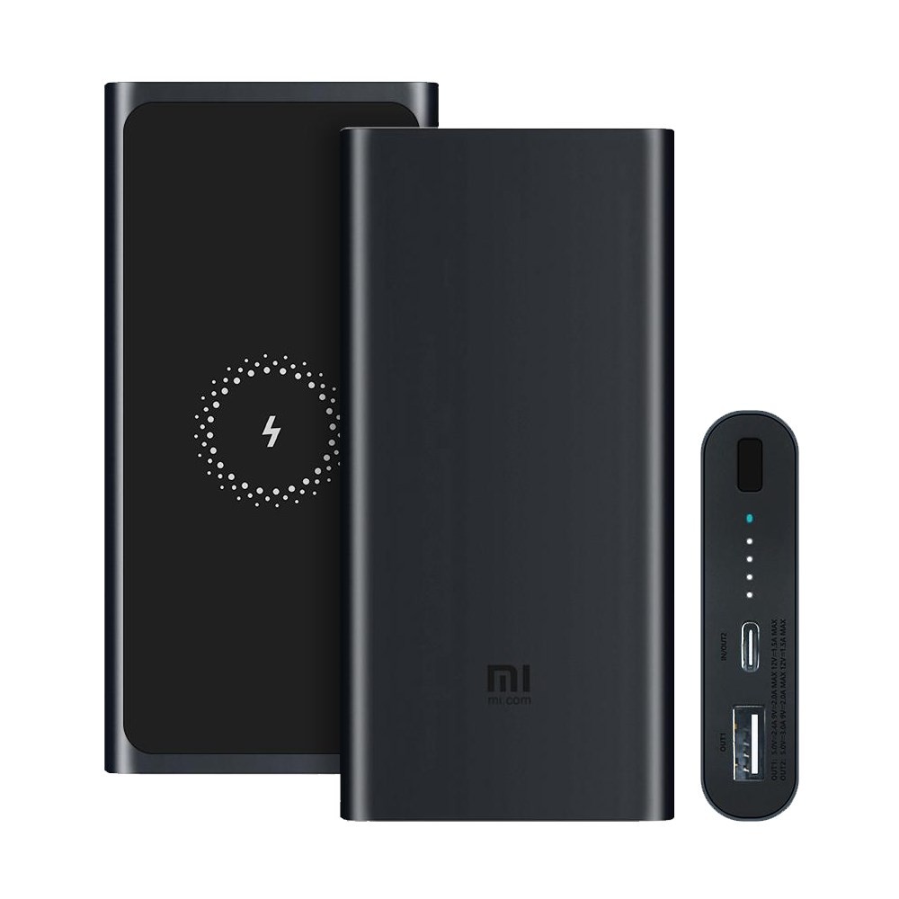 Pin sạc dự phòng không dây Xiaomi 10000MAh Wireless Power Bank, Sạc Nhanh 18W (2019 ) - Bảo hành 6 tháng