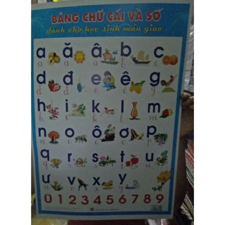 Bảng chữ cái giấy 5k