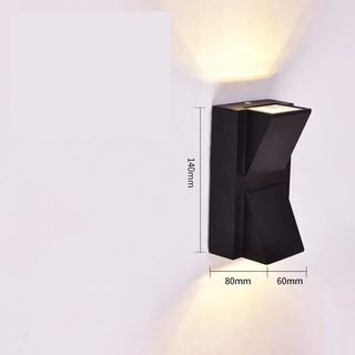 Đèn tường hắt hai đầu - Đèn gắn tường hiện đại trang trí ngoài trời - ngoại thất, trong nhà hắt 2 đầu IP114-2