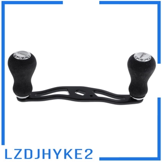 [Lzdjhyke2] BolehDeals Hợp Kim Nhôm Câu Cá Tay Cầm DIY Cho Trống Bè Cuộn Thay Thế Màu Đen