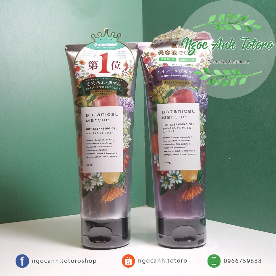 Tẩy trang nóng Botanical Marche Hot Cleansing Gel