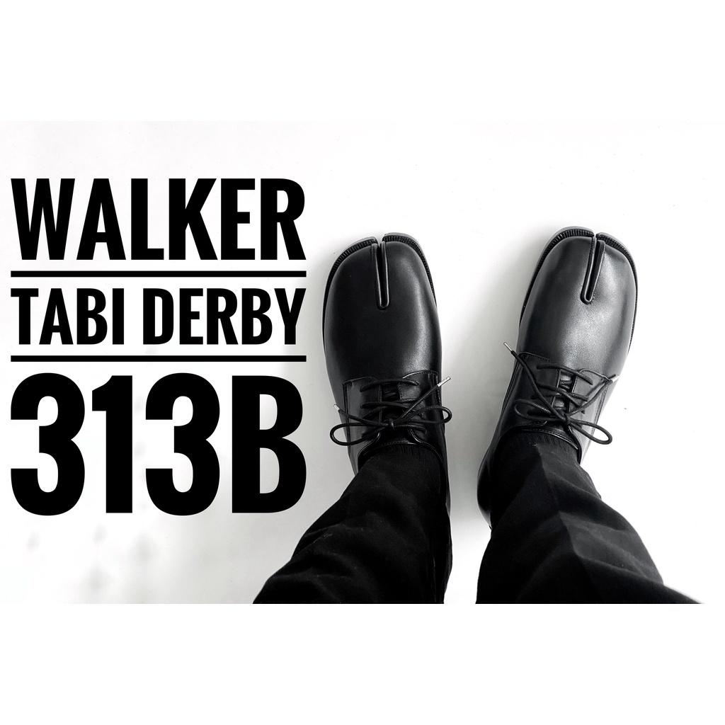 Giày nam WALKER 313B - WALKER TABI DERBY 313 in BLACK