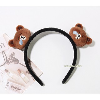 Dây cột tóc và bờm tóc bông LINE phiên bản limited