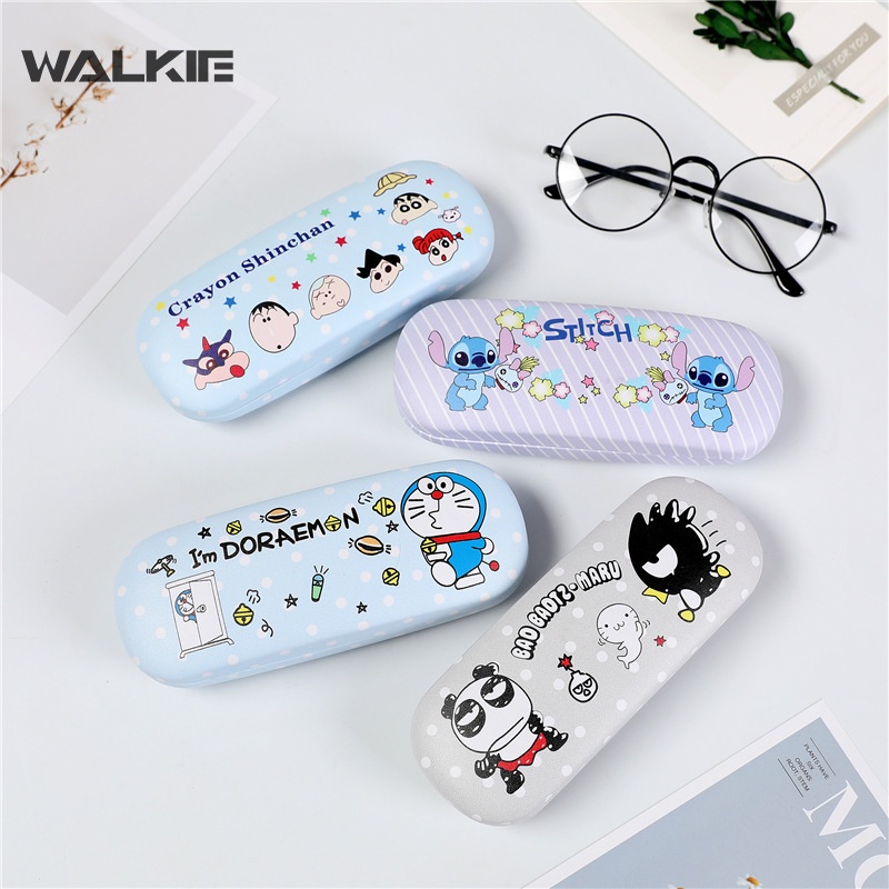 SANRIO Hộp Đựng Mắt Kính Bằng Pu Họa Tiết Hoạt Hình Kuromi My Melody Cinnamoroll Dễ Thương Dành Cho Học Sinh