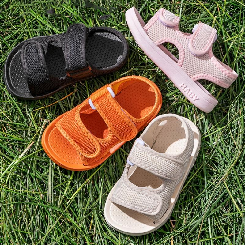 Giày Sandal Quai Dán Đế Chống Trượt Cho Bé Từ 1-8 Tuổi