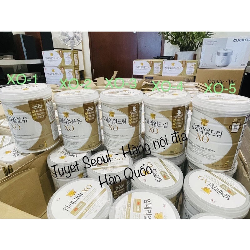 Sữa XO số 1,2,3,4,5 loại 800g - sữa bột Hàn Quốc cho bé