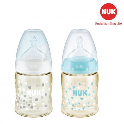 Bình sữa NUK Premium Choice nhựa PPSU núm ti S1-M 150ml