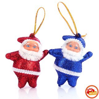 Combo 6 ông già noel nhỏ xinh lấp lánh trang trí cây thông ngày Noel (OGN06)