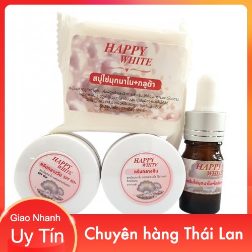 Combo set kem dưỡng trắng da Yanhee - Happy White thái lan