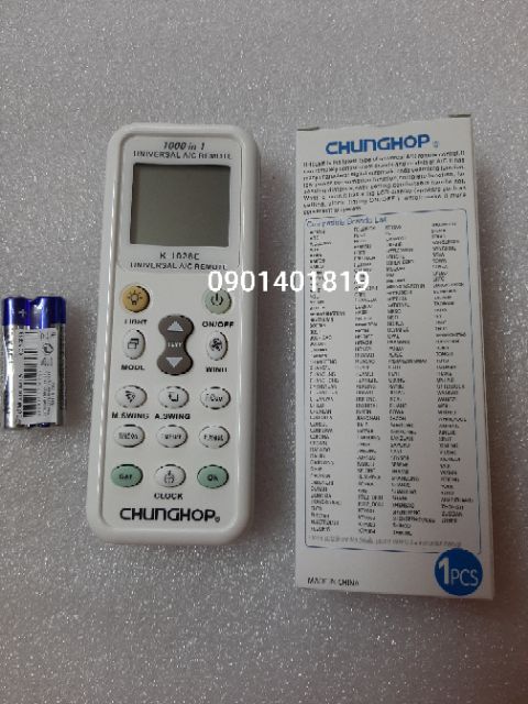 Điều Khiển Chunghop K-1028E ( Hàng Loại 1 ) .