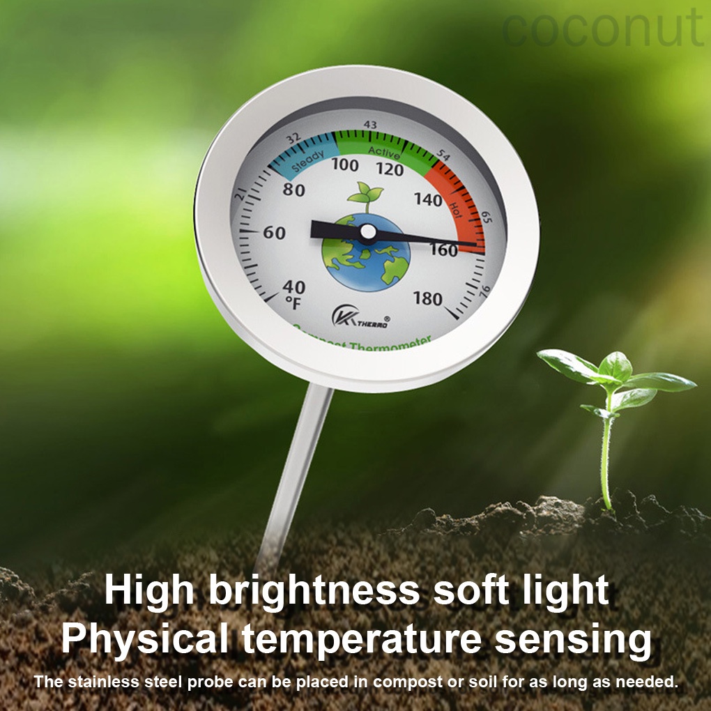 Nhiệt kế đo nhiệt độ đất bằng thép không gỉ