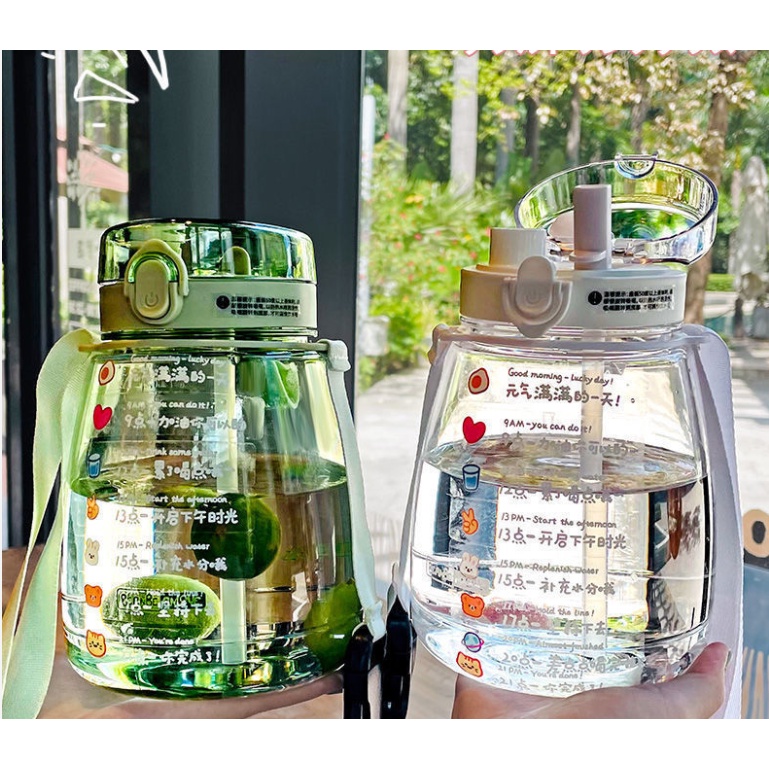 Thời trang mùa hè dễ thương chậu cốc bụng phụ nữ chai nước