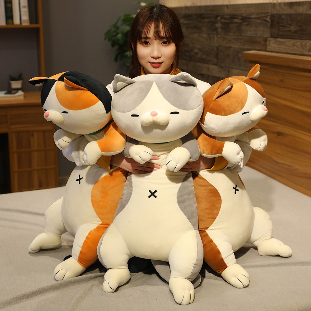 Cute Japanese Shiba Inu Akita Inu Corgi Plush Toy Cartoon Large Cat Animal Doll Girl Sleeping Soft Long Pillow Children Companion Appease Doll Birthday Gift