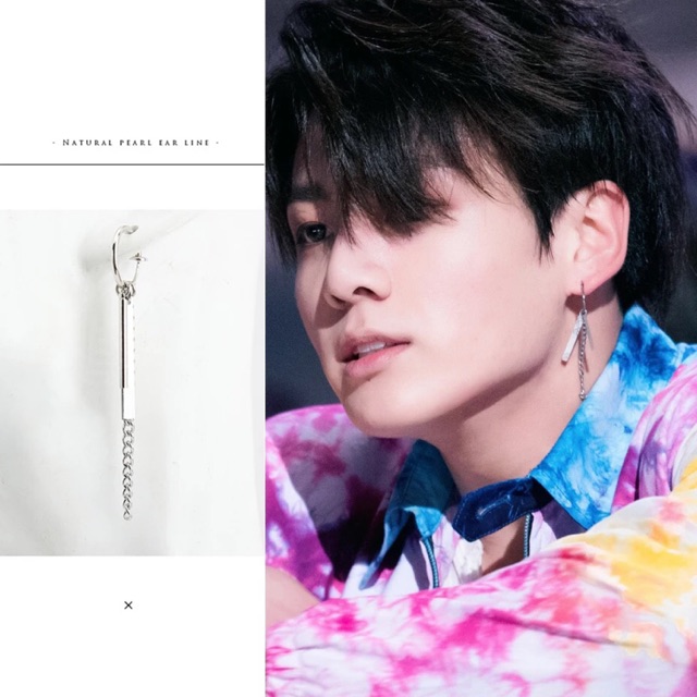 [BTS] Jung Kook Fake Love Khuyên tai Titanium