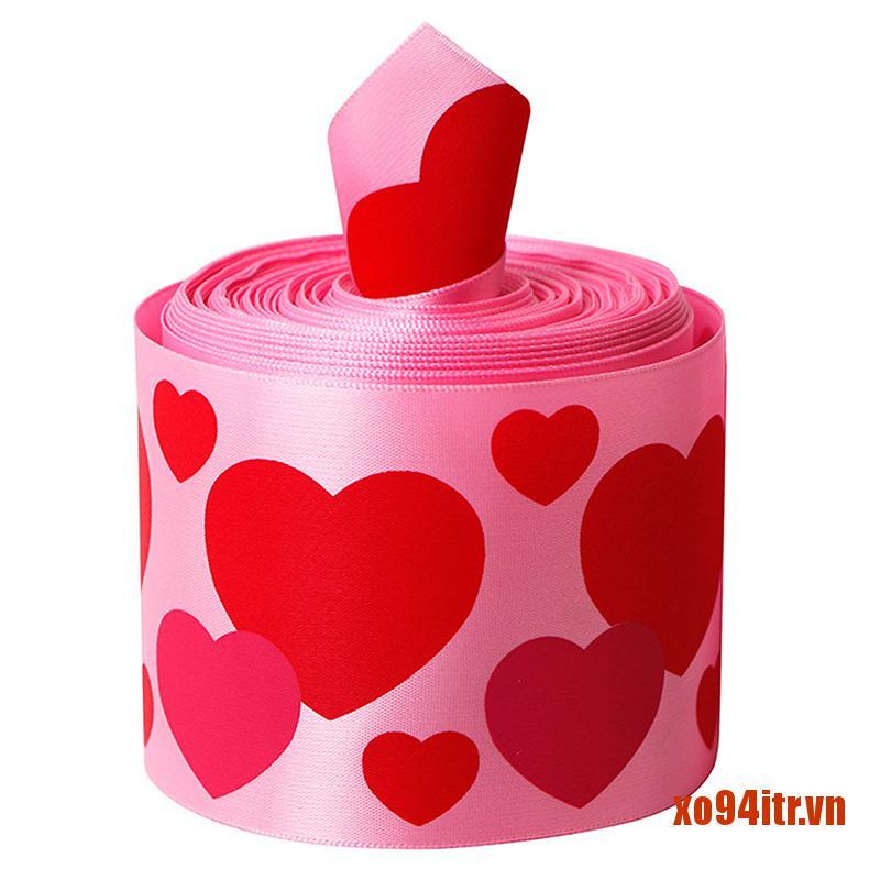 XOITR  4.6M Love Red Lips Polyester Ribbon Valentine's Day Handmade Decoration 13