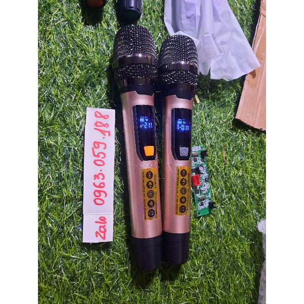 Micro Không Dây Giành Cho Loa Kéo - Giá 1 Cặp Gồm 2 Tay Micro Và 1 Bo Mic