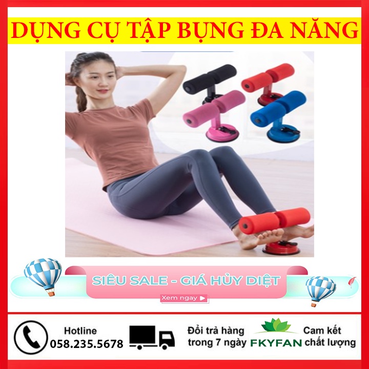 Dụng Cụ Tập Bụng Gập Bụng Đa Năng Có Đệm Gót Chân - Hỗ Trợ Các Bài Cơ Bụng Tập Gym Tại Nhà Giảm Mỡ Bụng