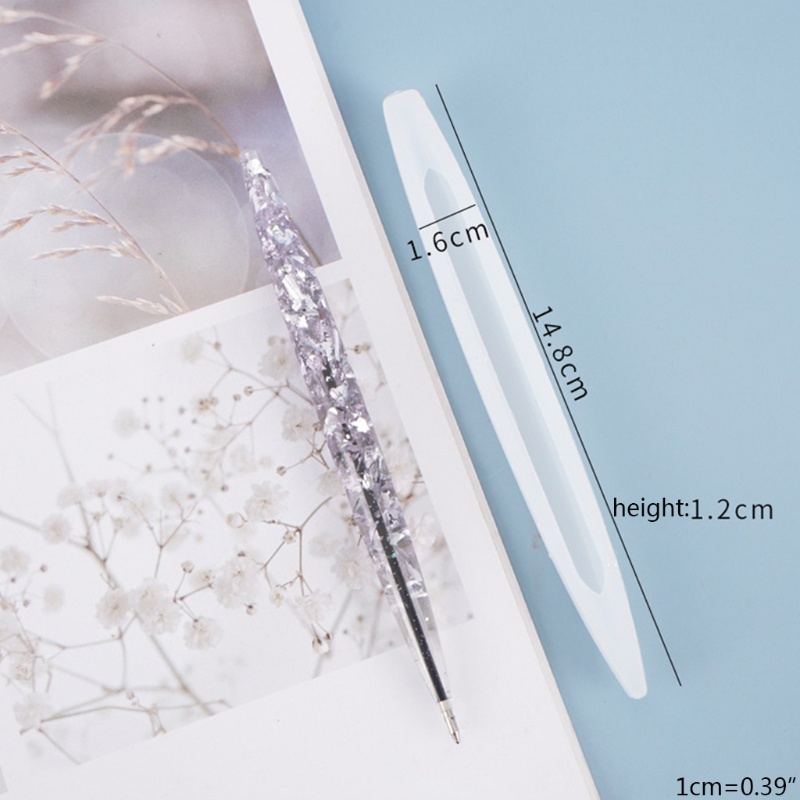 Set 5 khuôn silicon làm bút bi thủ công chuyên dụng