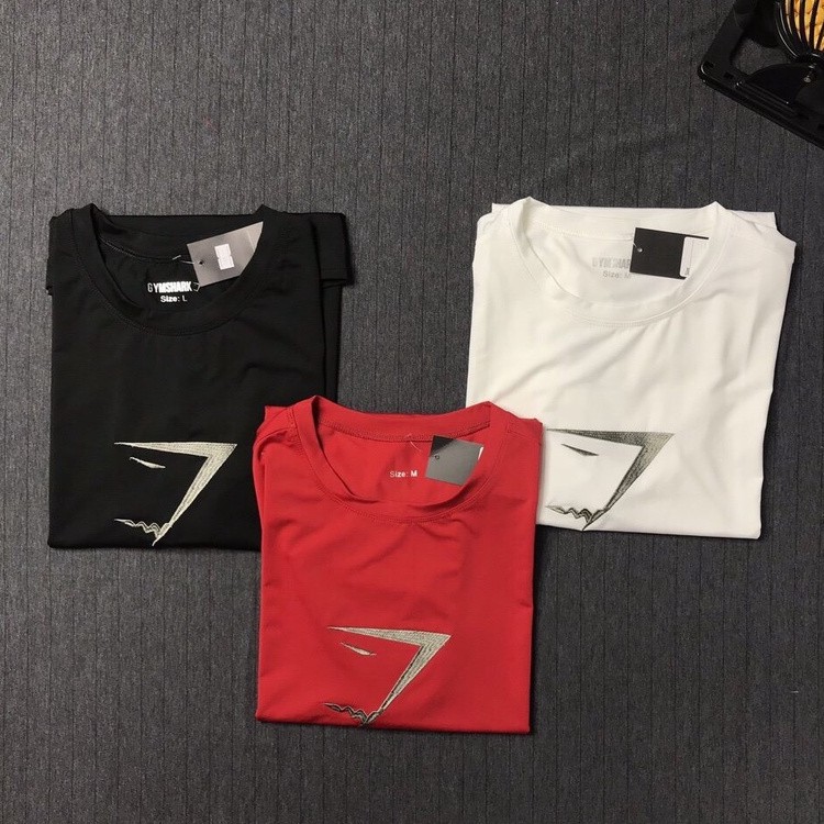 Áo thun nam ôm body DO GYM SHOP logo thêu, thun lạnh 4 chiều