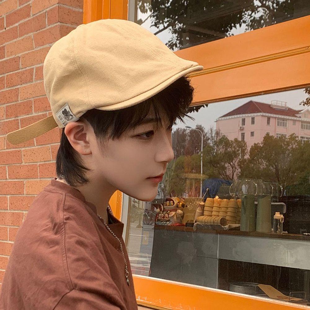 Nón Beret Cotton Giữ Ấm In Chữ Phong Cách Harajuku Anh Quốc Cho Nữ