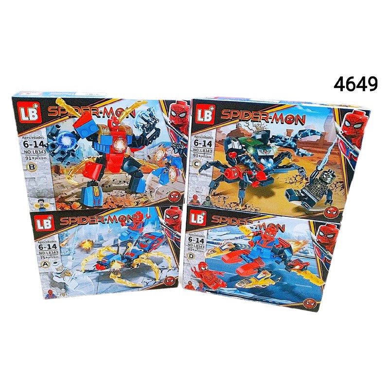 Lắp ráp xếp hình non lego LB+ Spider - Mon LB343 75+pcs