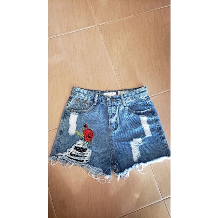 Quần sort Jean cạp siêu cao