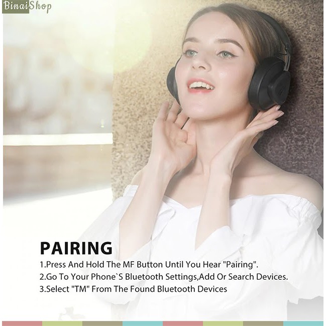 Tai nghe nhạc Bluetooth 5.0 Bluedio TM