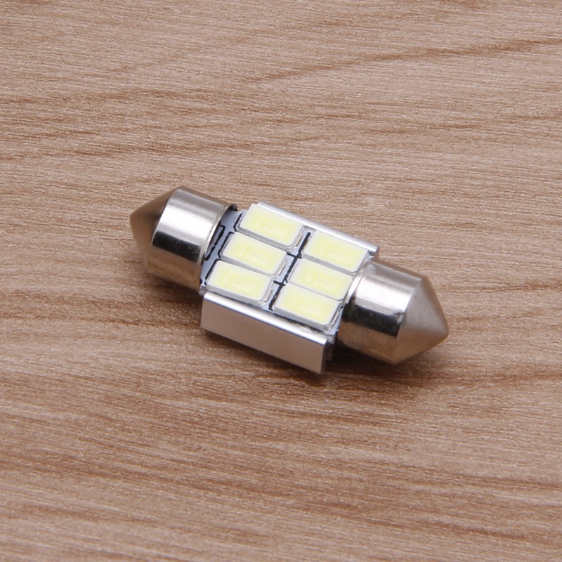 Đèn chiếu sáng 5630 SMD 6 LED 31mm DC 12V dành cho nội thất ô tô