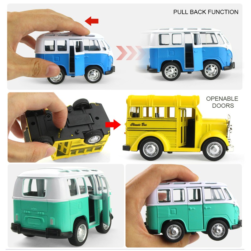 Mô hình xe hơi bằng hợp kim phát nhạc có đèn xinh xắn cho bé