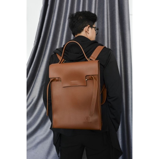 Túi tote balo da đa năng đeo đeo balo đeo chéo vừa lap 15.6inch Khôi store K5