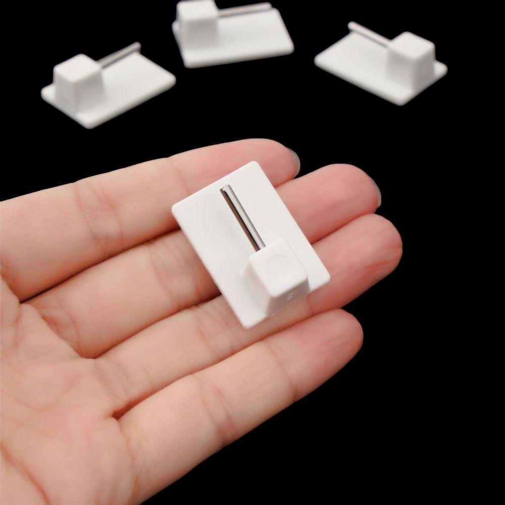 Bộ 4 Móc Treo Rèm Cửa Bằng PVC Tiện Dụng Cho Nhà Bếp / Nhà Tắm Giá Đỡ
