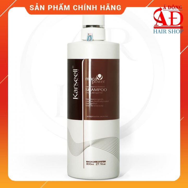 [Chính hãng] [Siêu rẻ] DẦU GỘI KARSEELL MACA SIÊU MƯỢT PHỤC HỒI TÓC HƯ TỔN Ý CHÍNH HÃNG 800ML