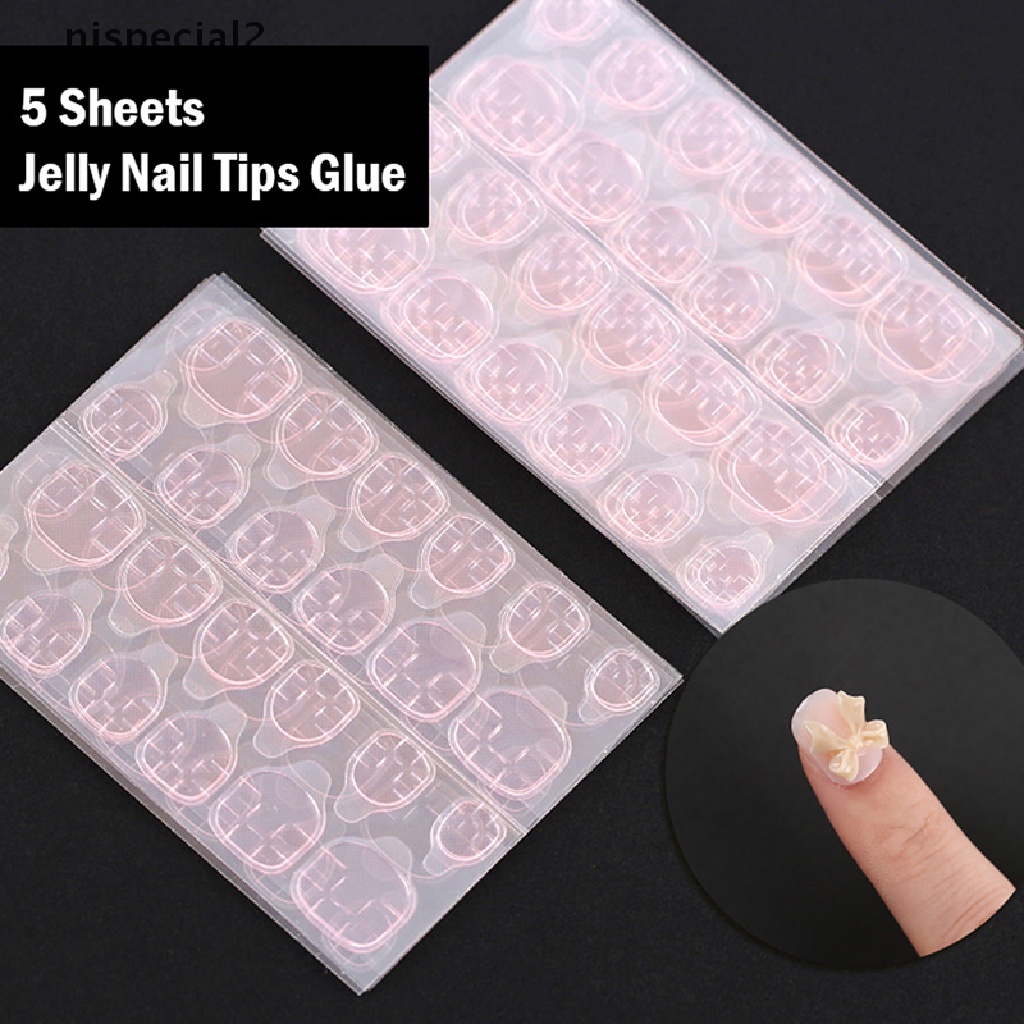 [nispecial2] 120PCS Jelly False Nail Stickers Finger Glue Tips Double-sided Adhesive Tapes [new]