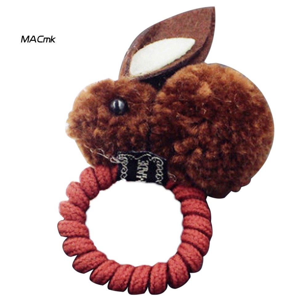 Dây Cột Tóc Co Giãn Hình Thỏ Phục Sinh 3d