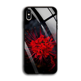 [FREESHIP ĐƠN 50K] Ốp Lưng Iphone XS Max - mặt Kính Cường Lực - 03007 0595 HOABINGAN05