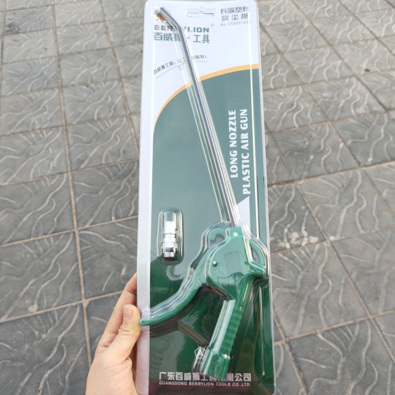Súng xì khô đầu dài Berrylion loại 40cm, mỏ xì hơi cán dài, súng khí xịt khô  - lỗi 1 đổi 1 nếu lỗi do sản xuất