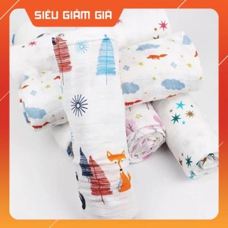 Khăn Muslin swaddle Sợi tre cho bé