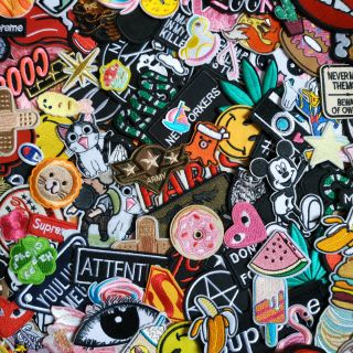 Combo Sticker Vải ủi 250k, 10 sticker random