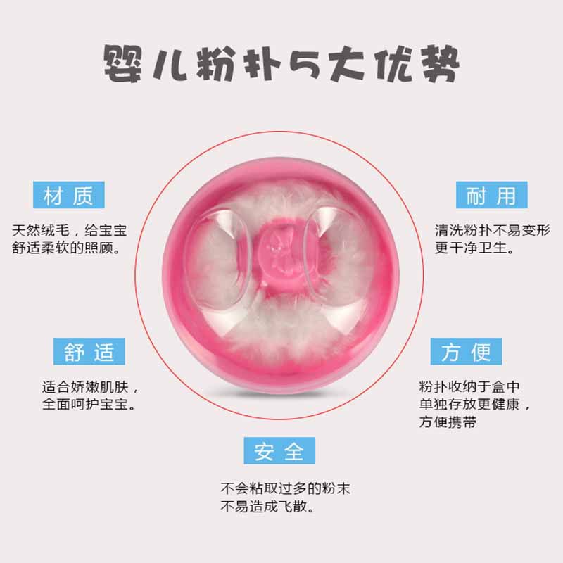 Hộp Đựng Bông Phấn Trang Điểm Sáng Tạo Cho Mẹ Và Bé