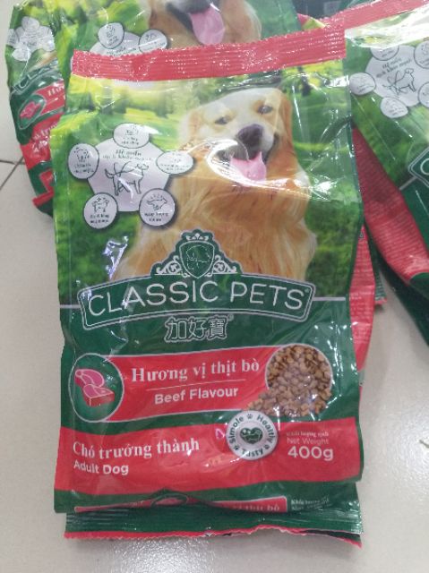 Thức ăn hạt Classic Pets 400g chó trưởng thành