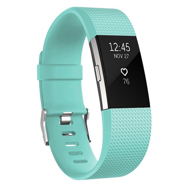 Dây Đeo Silicon Thay Thế Cho Đồng Hồ Thông Minh Fitbit Charge 2