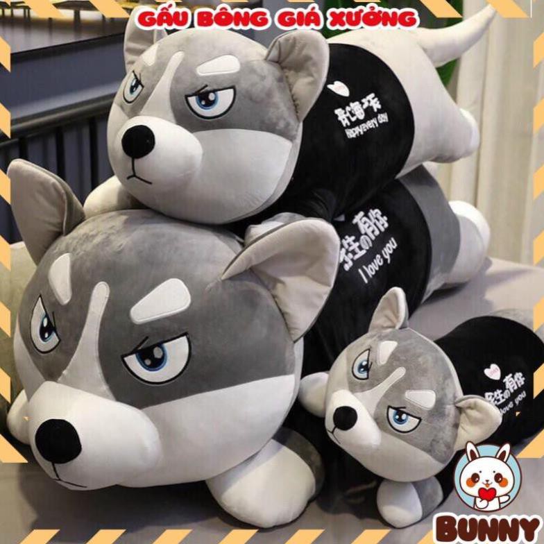 Gấu Bông Chó Husky Siêu To Khổng Lồ _ Chó Husky Siêu Mềm Mịn  tạo cảm giác thoải mái khi ôm. -  𝐁𝐔𝐍𝐍𝐘