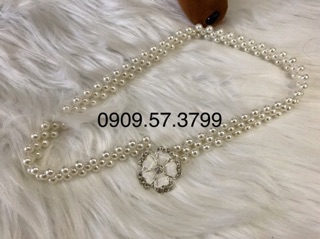 Thắt lưng bản 2cm hạt trai xinh