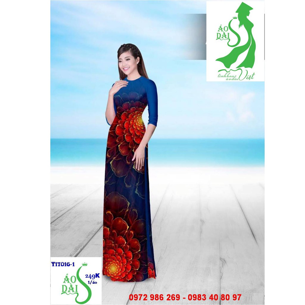 MẪU ÁO DÀI ĐẸP HOA DÃ YẾN THẢO CỦA VẢI ÁO DÀI S