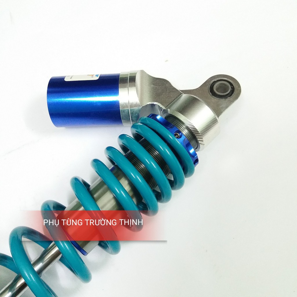 Phuộc sau Sum Racing CNC bình dầu 1 Cây Xanh Nitron mẫu mới  gắn xe  : Vario, SH Mode, Click, Mio, Luvias,..