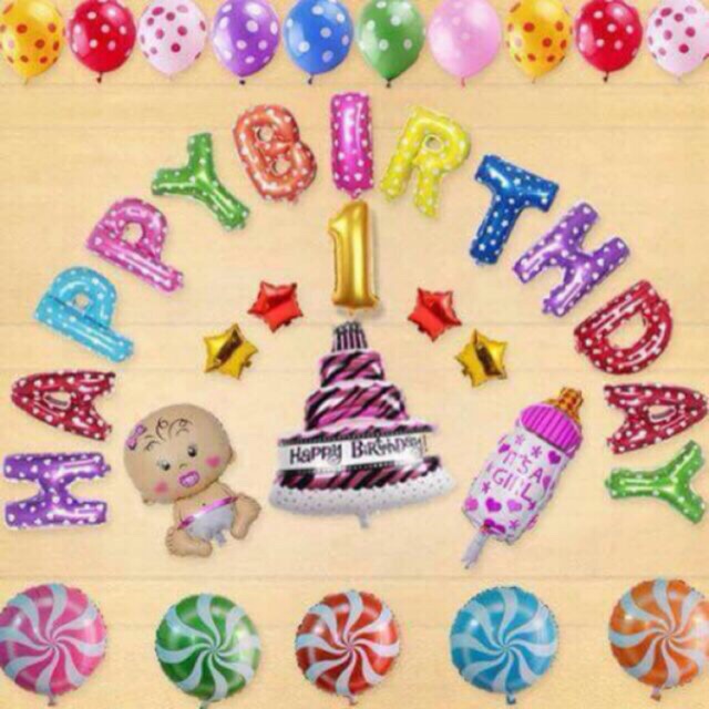 Set bóng happy birthday - MC08