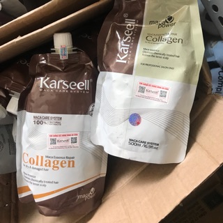 DẦU HẤP TÓC COLLAGEN KARSEELL (chính hãng)tặng kèm bao trùm toc {Rẻ vô địch} MACA COLLAGEN SIÊU MỀM MƯỢT TÓC 500ML