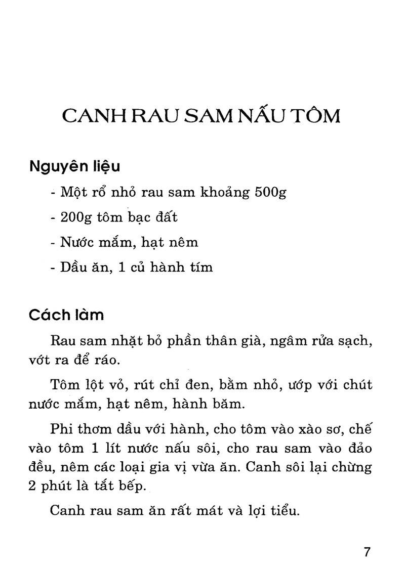 Sách Các Món Canh Rau